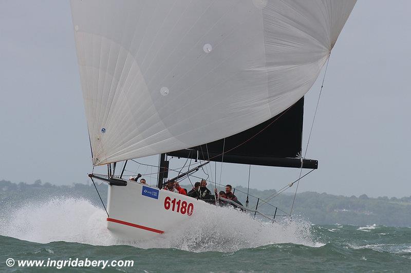 Tschuss on a very windy day 6 at Lendy Cowes Week 2017 photo copyright Ingrid Abery / www.ingridabery.com taken at Cowes Combined Clubs and featuring the IRC class