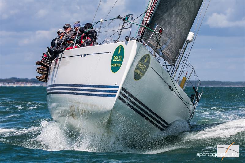 Magnificent conditions for the start of the 2017 Rolex Fastnet Race photo copyright www.sportography.tv taken at Royal Ocean Racing Club and featuring the IRC class