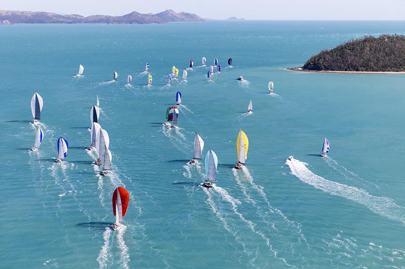 The fleet on the final day at Audi Hamilton Island Race Week photo copyright Andrea Francolini taken at Hamilton Island Yacht Club and featuring the IRC class