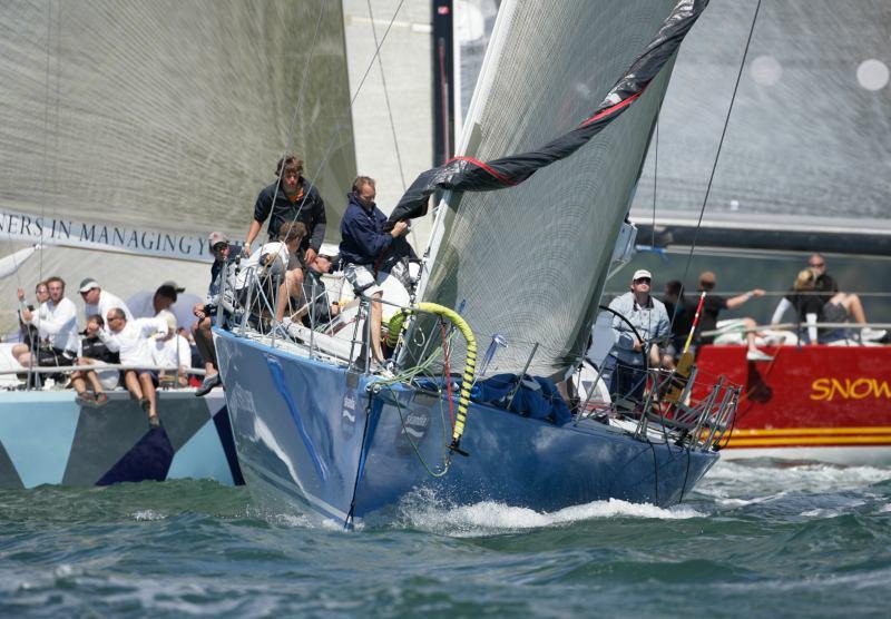 Action from the Class 1 IRC fleet with Formidable 3 competing at Skandia Cowes Week photo copyright onEdition taken at  and featuring the IRC class