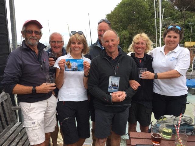 The Antix team win the Spinlock IRC Southern Championships in Weymouth photo copyright Marilyn Dixon taken at Weymouth Sailing Club and featuring the IRC class