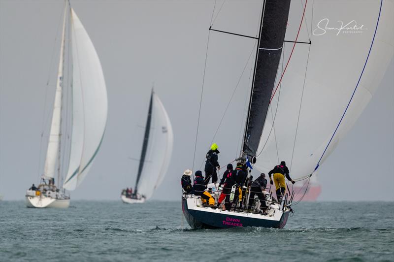 Lonely Rock Race start in the Solent photo copyright Sam Kurtul / www.worldofthelens.co.uk taken at  and featuring the IRC class