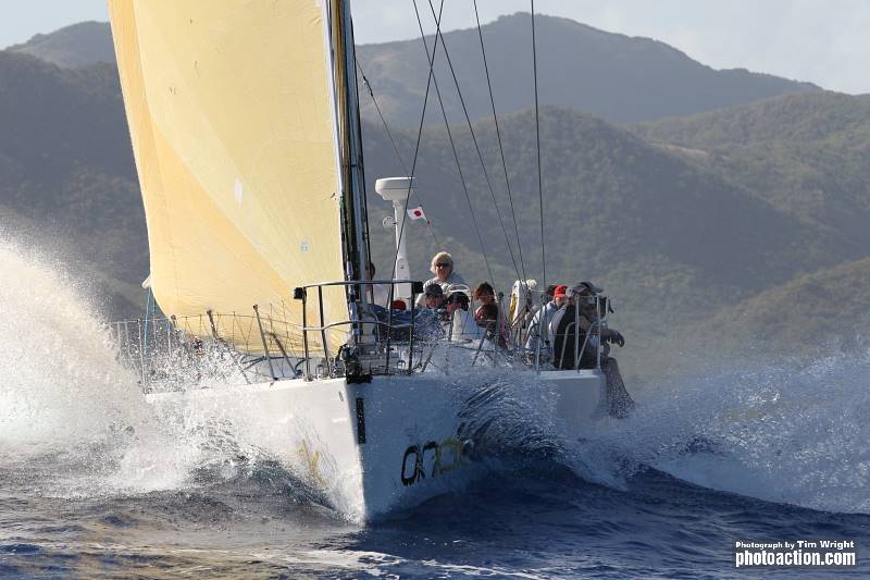 Ondeck's Farr 65 Spirit of Juno finishes the RORC Caribbean 600 photo copyright Tim Wright / www.photoaction.com taken at Antigua Yacht Club and featuring the IRC class