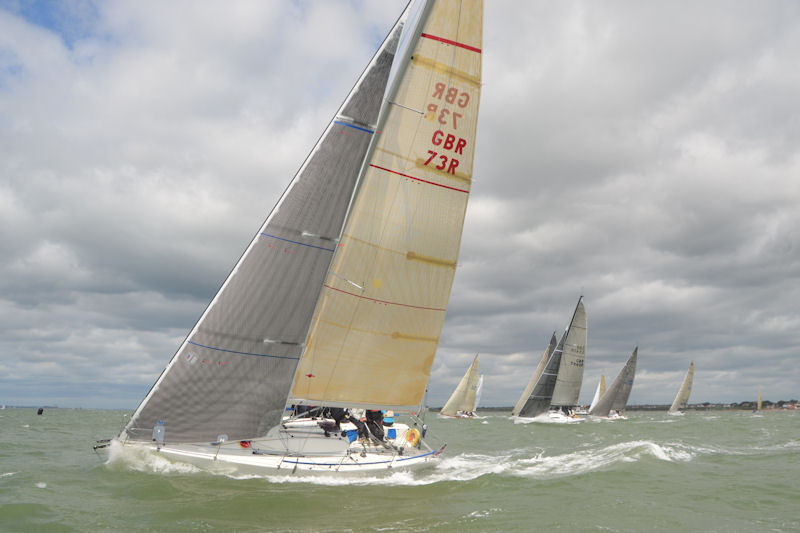 Salvo at the class 2 start during the Clarkson Cup photo copyright Peter Bateson taken at Royal Southampton Yacht Club and featuring the IRC class