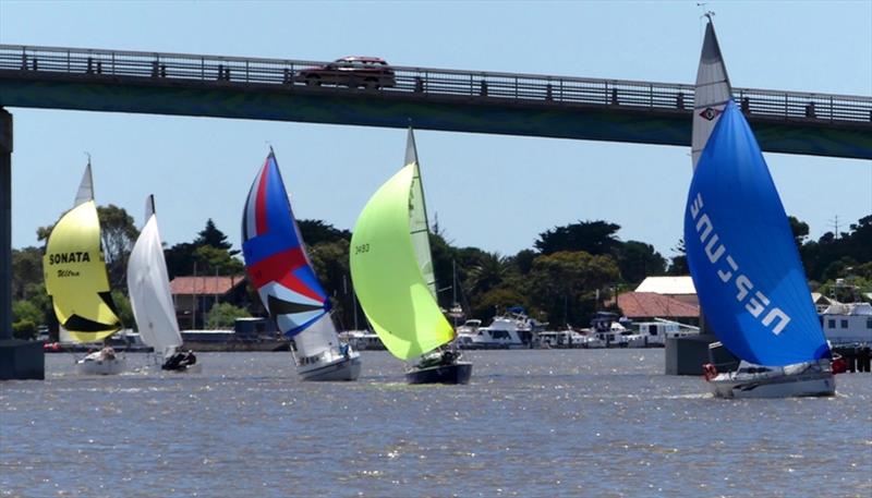 OhReally finish M2G photo copyright Chris Caffin of Canvas Sails taken at Goolwa Regatta Yacht Club and featuring the IRC class