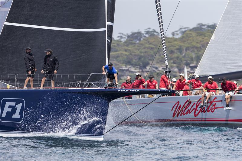 Black Jack and Wild Oats XI will face off again photo copyright Andrea Francolini taken at Cruising Yacht Club of Australia and featuring the IRC class