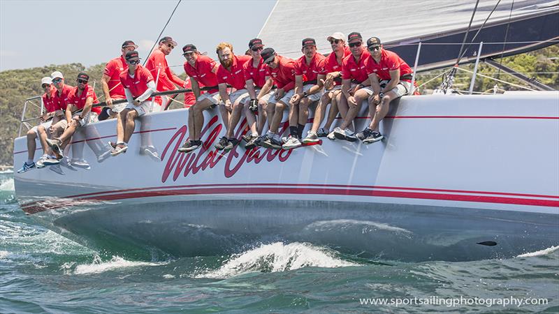 Wild Oats X crew in the SOLAS race - photo © Beth Morley / www.sportsailingphotography.com