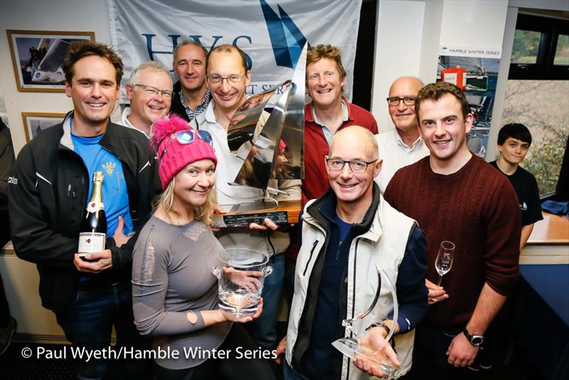 Jiraffe wins Class 2 in the HYS Hamble Winter Series 2018 photo copyright Paul Wyeth / www.pwpictures.com taken at Hamble River Sailing Club and featuring the IRC class