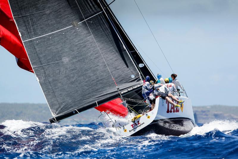 Bernie Evan-Wong has some 'secret weapons' on board his Antiguan carbon-flyer RP37 Taz in the form of seven promising 18-22 year-old sailors - RORC Caribbean 600 photo copyright Paul Wyeth taken at Royal Ocean Racing Club and featuring the IRC class