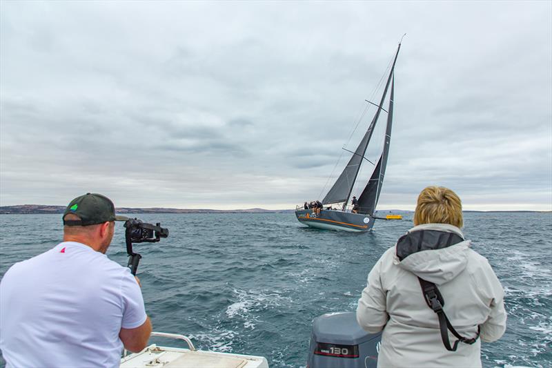 Shining Sea closing in on the finish line - 2019 Teakle Classic Lincoln Week Regatta photo copyright Take 2 Photography taken at Port Lincoln Yacht Club and featuring the IRC class