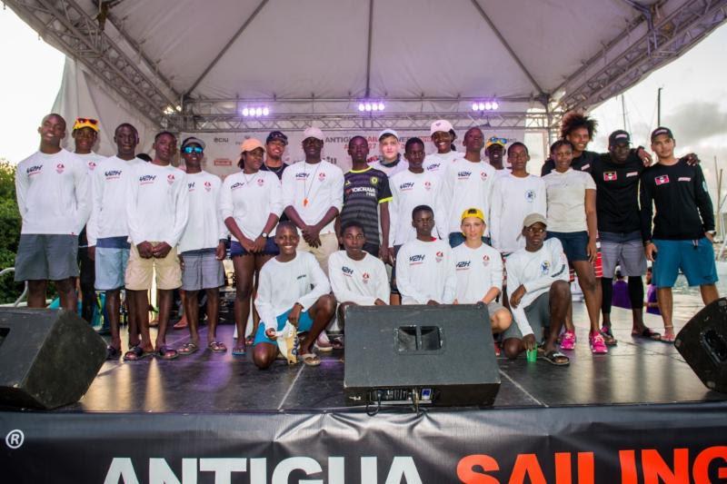 The Antigua Sailing Week Y2K (Youth to Keelboat program) pairs youth with sailing aptitude, aged 13-25 with professional crews entered in Antigua Sailing Week. Around 40 are taking part this year. - photo © Ted Martin