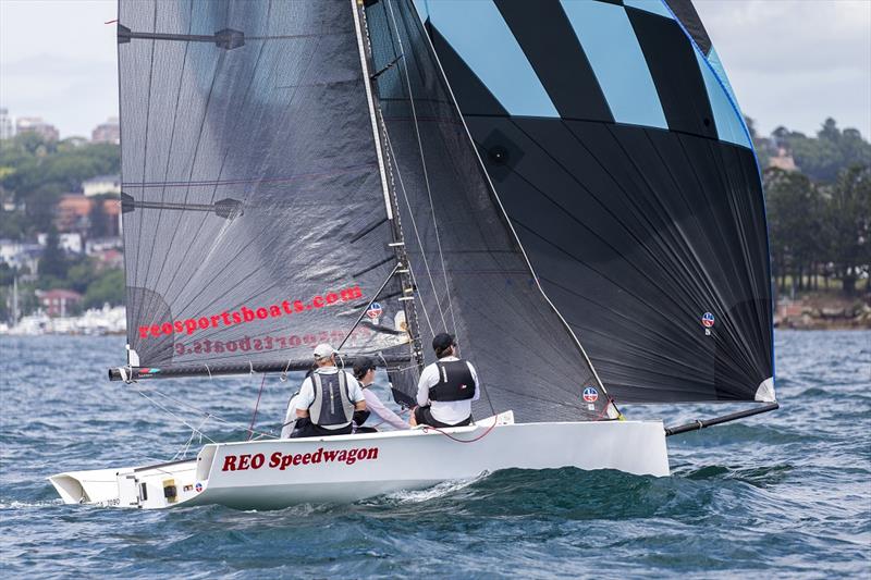 Andrew York with the foot down on REO Speedwagon - Airlie Beach Race Week photo copyright Andrea Francolini taken at Whitsunday Sailing Club and featuring the IRC class