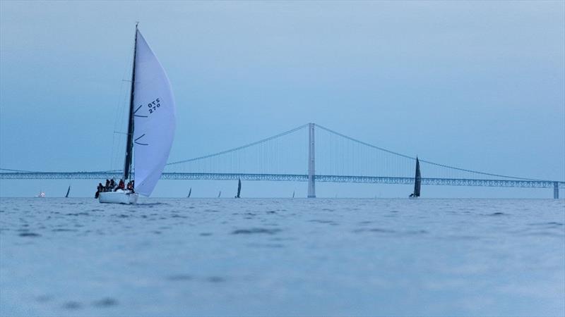 Coming into the finish at the 2019  Chicago Yacht Club Race to Mackinac presented by Wintrust photo copyright Matt Knighton taken at  and featuring the IRC class