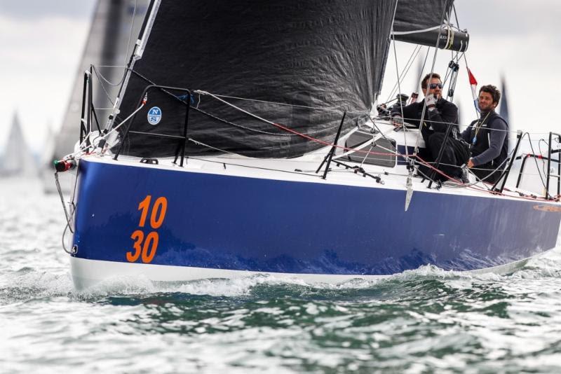 JPK 10.30 Léon racing Two-Handed, with Alexis Loison and designer, Jean-Pierre Kelbert - Rolex Fastnet Race photo copyright Paul Wyeth taken at Royal Ocean Racing Club and featuring the IRC class