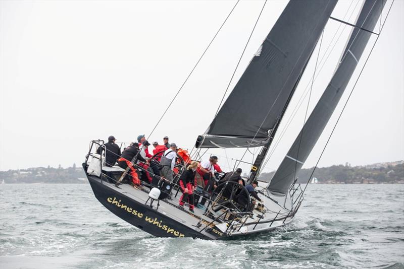 Chinese Whisper now leads line honours in the Audi Centre Sydney Blue Water Pointscore photo copyright Cruising Yacht Club of Australia taken at Cruising Yacht Club of Australia and featuring the IRC class