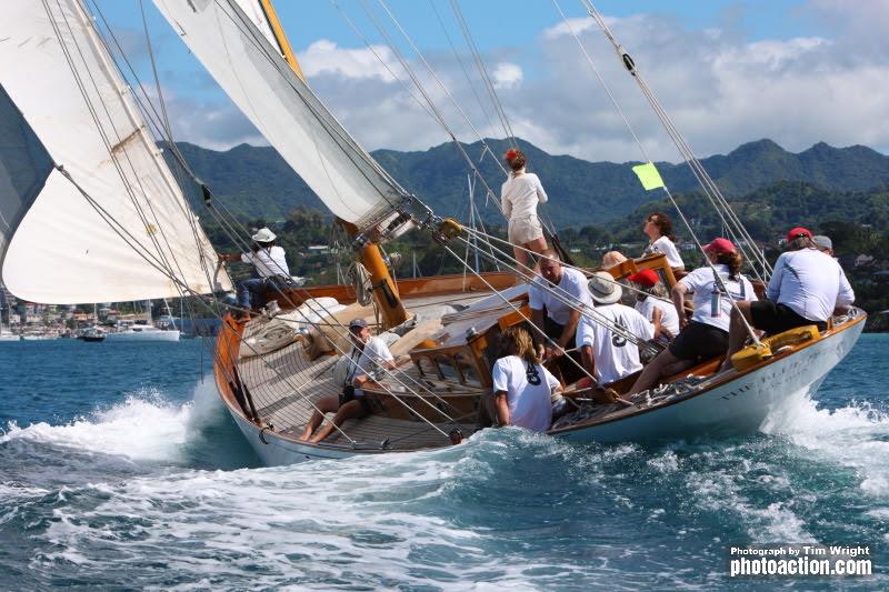 Mathew Barker's 65ft Alfred Milne sloop The Blue Peter - 2020 Grenada Sailing Week photo copyright Tim Wright taken at  and featuring the IRC class