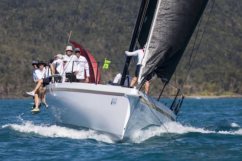 Victoire in the groove in 2018 - Airlie Beach Race Week photo copyright Andrea Francolini taken at Whitsunday Sailing Club and featuring the IRC class
