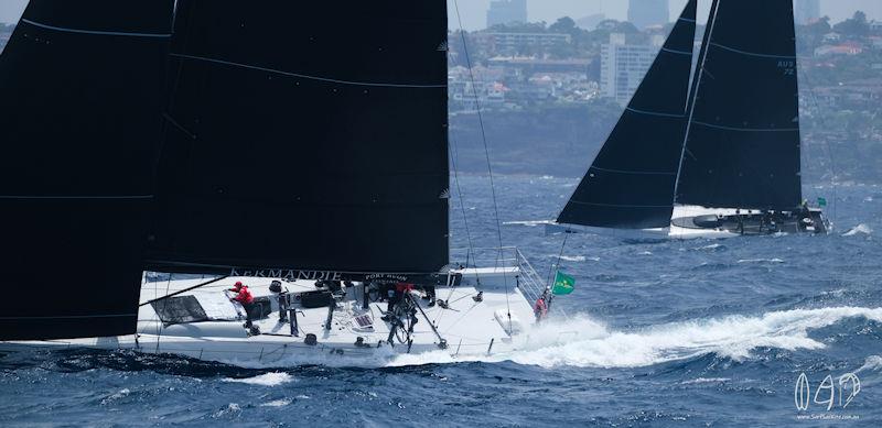 2021 Rolex Sydney Hobart Yacht Race start photo copyright Mitch Pearson / www.surfsailkite.com.au taken at Cruising Yacht Club of Australia and featuring the IRC class