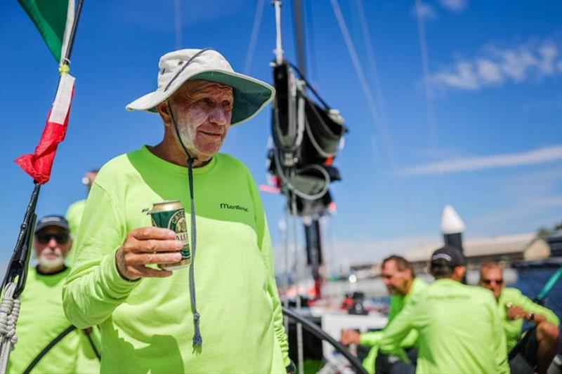 Battle-hardened Michael Spies (Skipper, Maritimo) after finishing his 44th Sydney Hobart photo copyright Salty Dingo taken at Cruising Yacht Club of Australia and featuring the IRC class