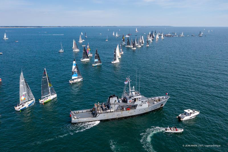 Start of the first Cap Martinique race from Brittany to Fort-de-France photo copyright Jean-Marie Liot / Cap Martinique taken at  and featuring the IRC class