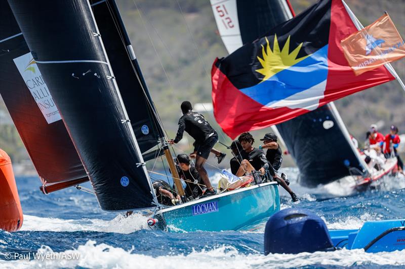 Ashley Rhodes and crew on the Melges 24 Whiplash - Antigua Sailing Week Race photo copyright Paul Wyeth / pwpictures.com taken at Antigua Yacht Club and featuring the IRC class