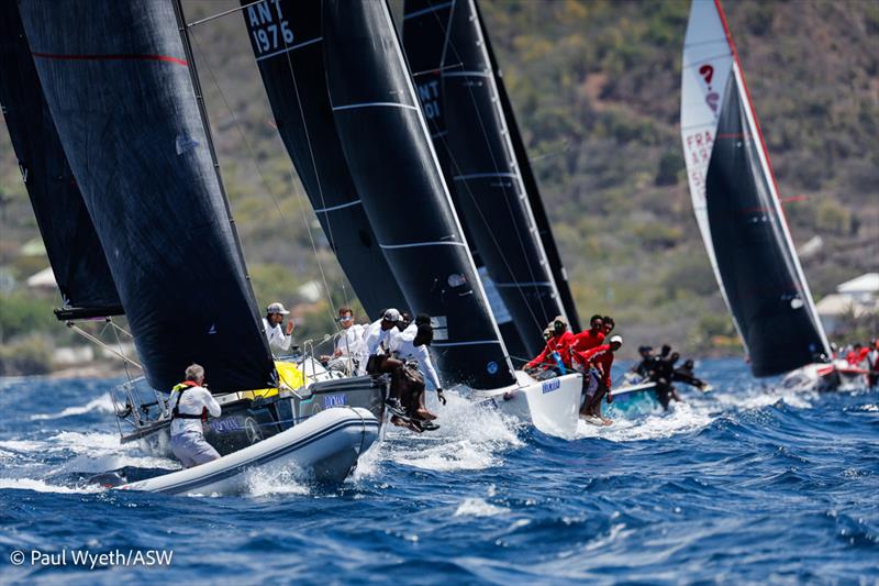 Photographer Tim Wright/Photoaction.com captures the action in the sportsboat class on the second day of Antigua Sailing Week photo copyright Paul Wyeth / pwpictures.com taken at Antigua Yacht Club and featuring the IRC class
