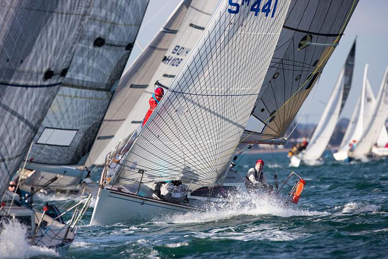 Stiff competition at the 2019 Australian Women's Keelboat Regatta photo copyright Bruno Cocozza taken at Royal Melbourne Yacht Squadron and featuring the IRC class