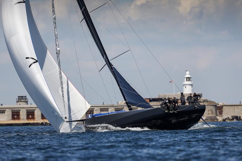 Niklas Zennström's brand new Swedish CF-520 Rán 8 was second overall and took line honours photo copyright Paul Wyeth / RORC taken at Royal Ocean Racing Club and featuring the IRC class