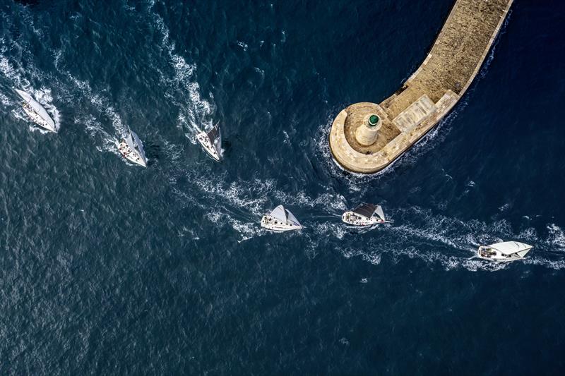 Rolex Middle Sea Race start 2021 photo copyright Kurt Arrigo / Rolex taken at Royal Malta Yacht Club and featuring the IRC class