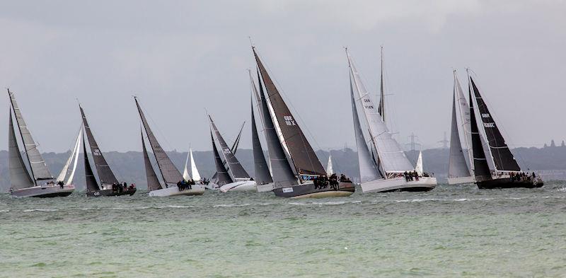 The view from the Needles during the Round the Island Race 2022 photo copyright Martin Augustus / www.sailingimages.co.uk taken at Island Sailing Club, Cowes and featuring the IRC class