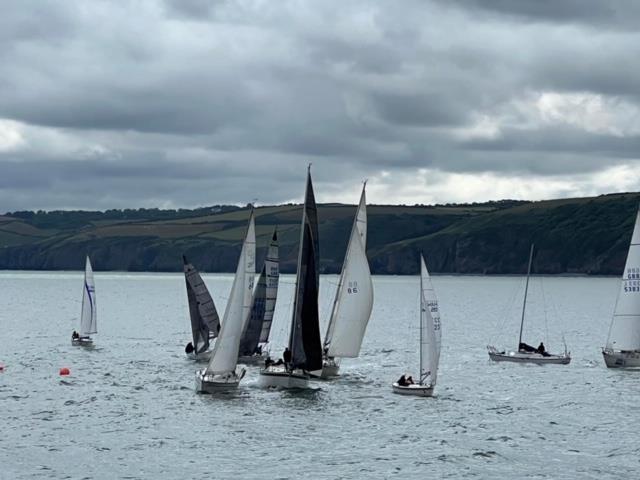Golwg y Mor Keelboat Regatta at New Quay YC: 15 seconds to the ‘off' photo copyright Ian Jennings taken at New Quay Yacht Club and featuring the IRC class