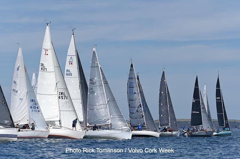 Class 3 on the final day of Volvo Cork Week 2022 photo copyright Rick Tomlinson / Volvo Cork Week taken at Royal Cork Yacht Club and featuring the IRC class
