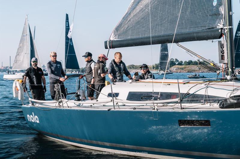 Current IRC Two leaders (just) - Margus Uudam's Estonian J/112 Nola photo copyright Janis Spurdzins taken at Royal Ocean Racing Club and featuring the IRC class
