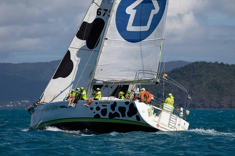 Holy Cow leads Division 2 going into Day 3 - Airlie Beach Race Week photo copyright Shirley Wodson taken at Whitsunday Sailing Club and featuring the IRC class