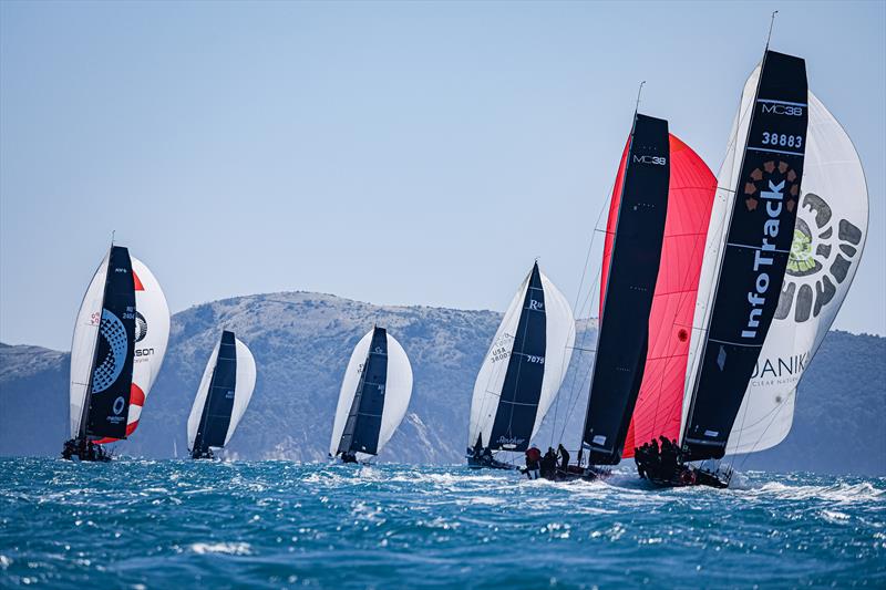Division 3 yachts on the run on day 4 at 2022 Hamilton Island Race Week photo copyright Salty Dingo taken at Hamilton Island Yacht Club and featuring the IRC class