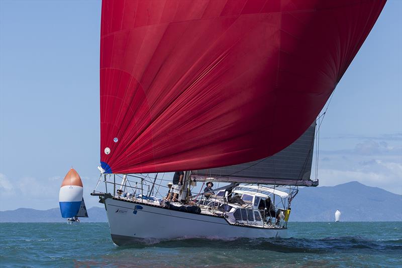 Bundaberg with her big red kite on - SeaLink Magnetic Island Race Week photo copyright Andrea Francolini taken at Townsville Yacht Club and featuring the IRC class