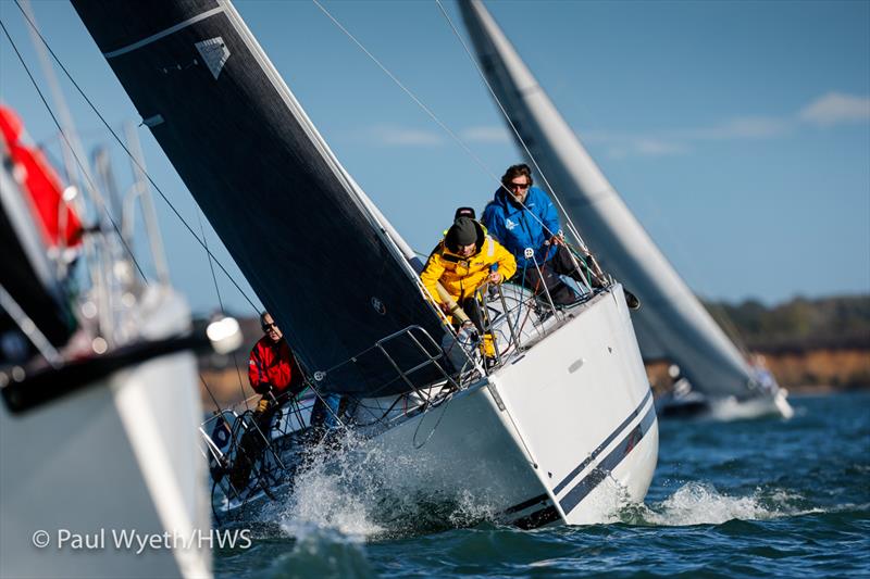 Racing during 2022 Hamble Winter Series week 4 photo copyright Paul Wyeth / HWS taken at Hamble River Sailing Club and featuring the IRC class