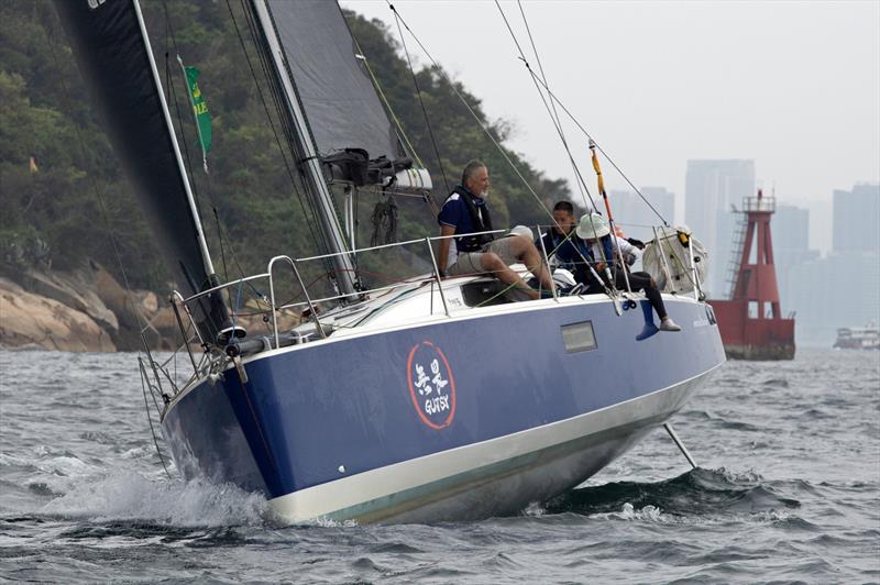 Gutsy. Rolex China Sea Race 2024 photo copyright RHKYC / Guy Nowell taken at Royal Hong Kong Yacht Club and featuring the IRC class