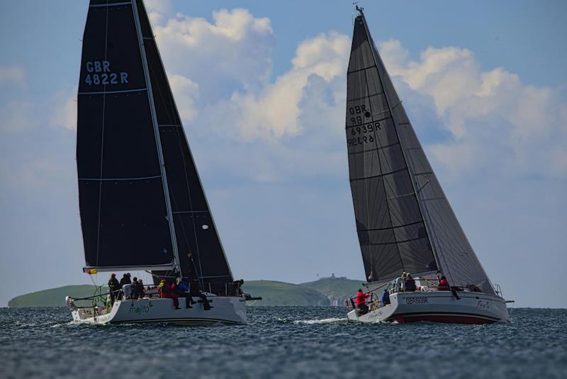 Mojito following Finally after the start - 3rd Musto ISORA Welsh Coastal Race at Pwllheli photo copyright Paul Jenkinson / Blind Photographer taken at Pwllheli Sailing Club and featuring the IRC class