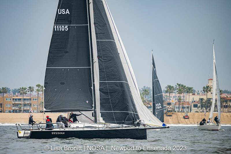 John Staff's Obsidian, a J111, returns the the N2E Course to face two class competitors - photo © Lisa Bronitt / NOSA / N2E 2023