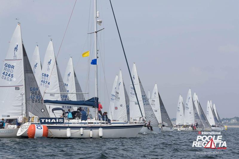International Paint Poole Regatta 2018 day 1 photo copyright Ian Roman / International Paint Poole Regatta taken at  and featuring the J/24 class