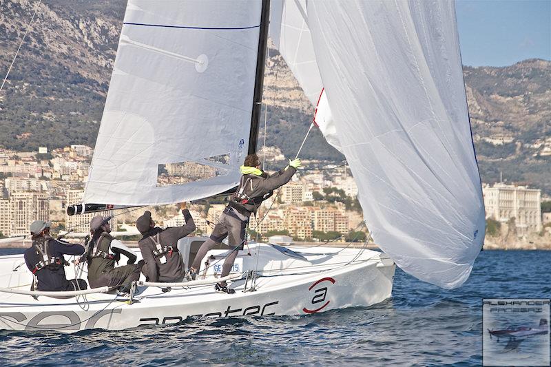 2018 34° Primo Cup 2018 Trophée Credit Suisse - Day 2 photo copyright Alexander Panzeri taken at Yacht Club de Monaco and featuring the J70 class