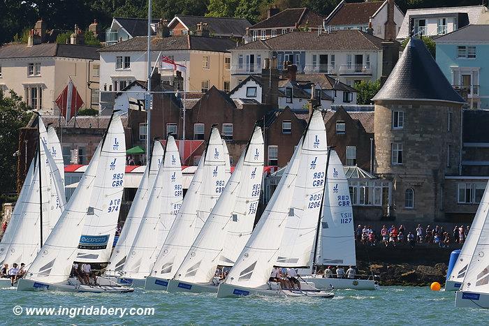 Lendy Cowes Week day 2 photo copyright Ingrid Abery / www.ingridabery.com taken at Cowes Combined Clubs and featuring the J70 class
