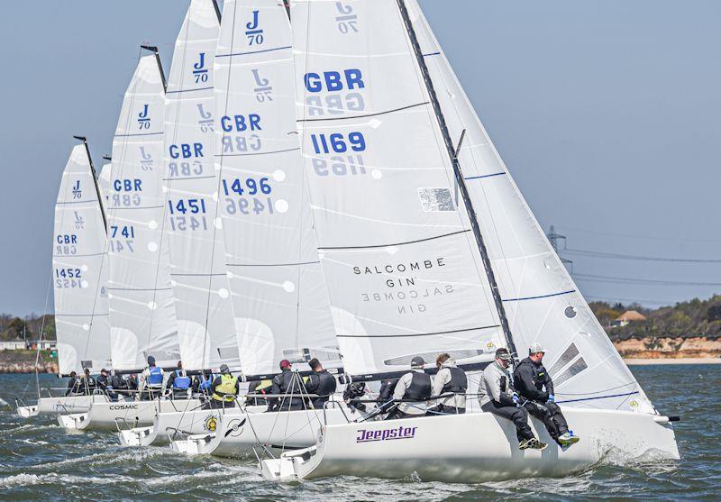 Warsash Spring Championships - White Group Day 4 photo copyright Close Hauled Photography taken at Warsash Sailing Club and featuring the J70 class