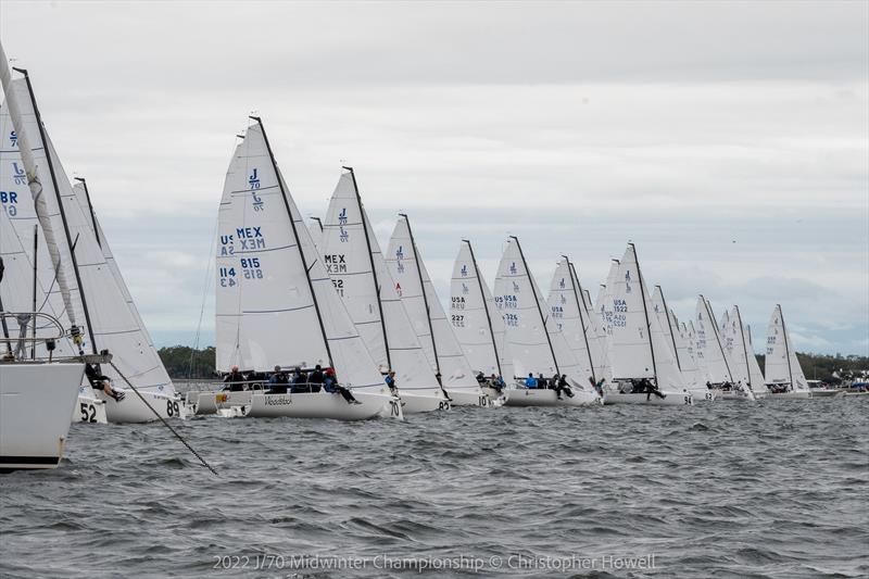 2022 J/70 Midwinter Championship day 2 photo copyright Christopher Howell taken at Davis Island Yacht Club and featuring the J70 class