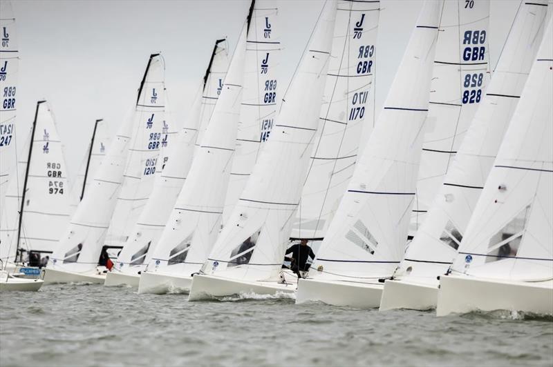 J/70 UK Nationals Championships photo copyright Paul Wyeth taken at Royal Ocean Racing Club and featuring the J70 class