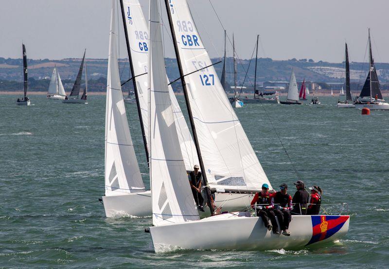 Cowes Week day 1 photo copyright Martin Augustus / www.sailingimages.co.uk taken at Cowes Combined Clubs and featuring the J70 class