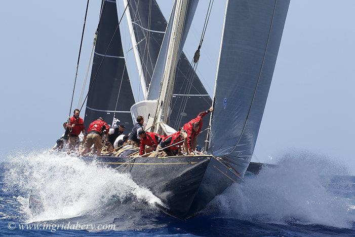 J Class at the Saint Barths Bucket regatta day 1 photo copyright Ingrid Abery / www.ingridabery.com taken at Saint Barth Yacht Club and featuring the J Class class
