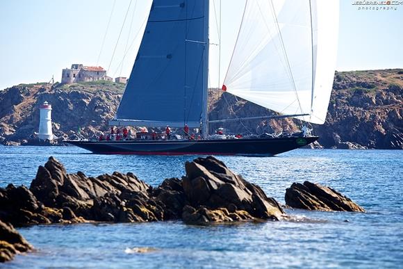 J Class yacht Rainbow on day two of the Maxi Yacht Rolex Cup photo copyright Rolex / Carlo Borlenghi taken at Yacht Club Costa Smeralda and featuring the J Class class