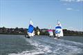 Duelling for the lead on the run out of the creek - Kestrel Eastern Area Championships at Maylandsea Bay © Vicky Broomfield